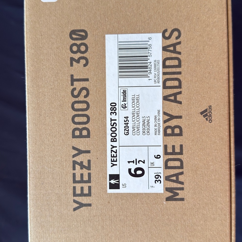 Yeezy Boost 380 in Blue and Tan
